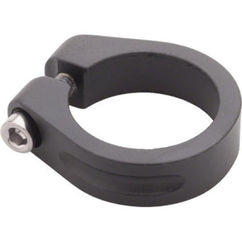 SEATPOST CLAMP 33mm BOLT-ON ALLOY BLACK
