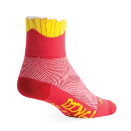 CLOTHING SOCKS L/XL FRENCHFRIES  RED