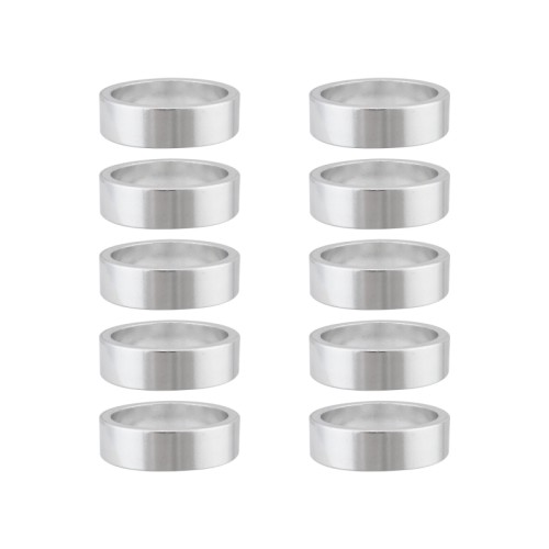HEADSET 1 1/8" THREADLESS SPACER 10mm ALLOY SILVER
