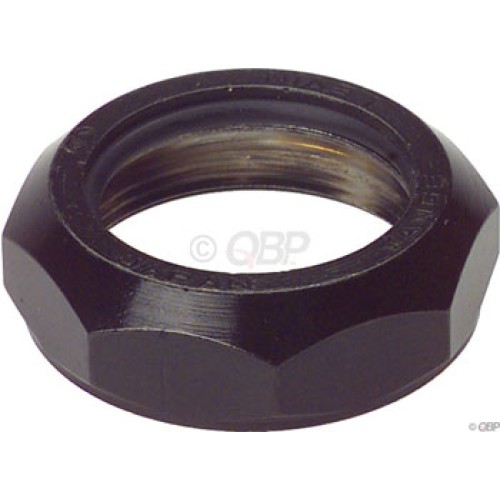 HEADSET 1" THREADED STEEL TOP LOCK NUT TANGE BLACK