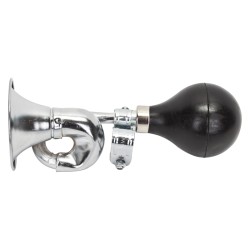 HORN 7" BUGLE SQUEEZE CHROME