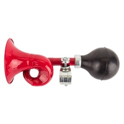 HORN 7" BUGLE SQUEEZE RED