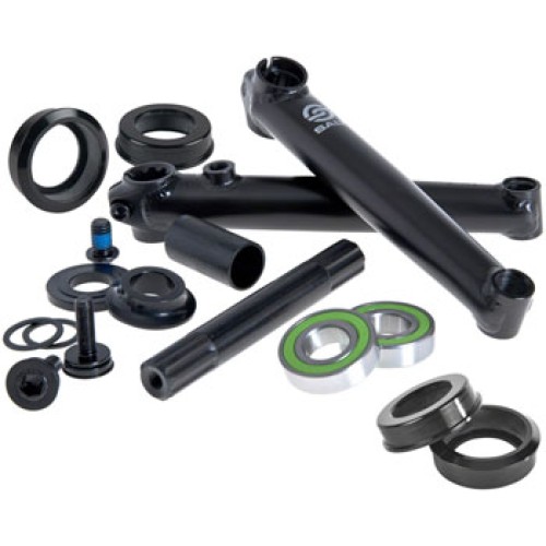 CRANK 3pc BMX 175mm CRMO SALT ROOKIE w/MID BOTTOM BRACKET BLACK CRANK 3pc BMX 175mm CRMO SALT ROOKIE w/MID BOTTOM BRACKET BLACK