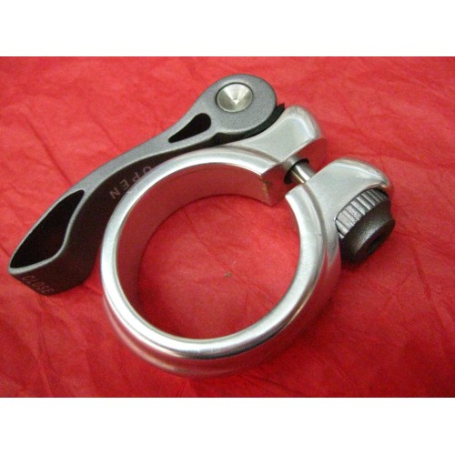 SEATPOST CLAMP 35.0mm QR ALLOY SILVER