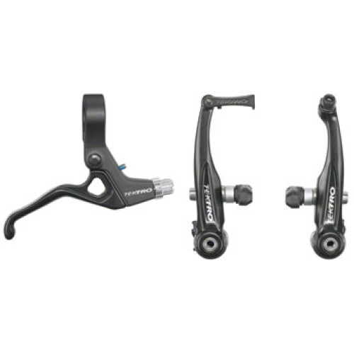 BRAKE SET LINEAR TEKTRO 930AL BMX V-BRAKES W/LEVER BLACK