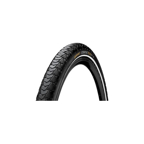 TIRE 700c X 47 WIRE BEAD CONTINENTAL CONTACT PLUS REFLECTIVE BLACK