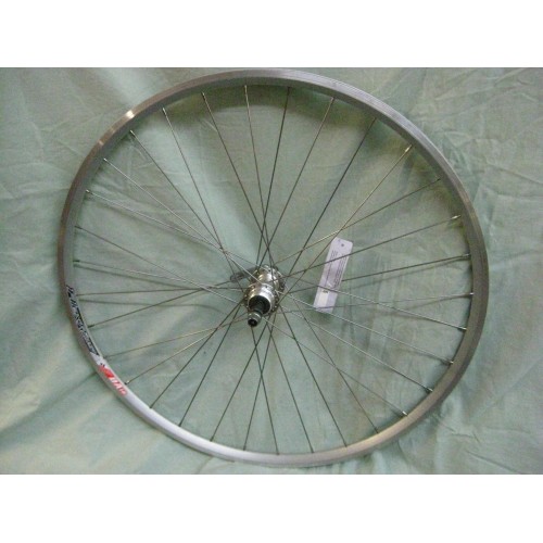 WHEEL REAR 700c FREEWHEEL DOUBLE WALL SILVER