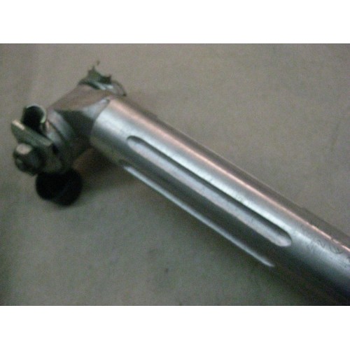SEATPOST 27.0mm  1pc. x 190mm  ALLOY SILVER FLUTED